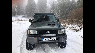 HYUNDAI GALLOPER 25TDI SWB WINTER SNOW ❄️2022 ROMANIAOFF ROAD SIMEX TYRES 🥂🇹🇩 [upl. by Etnovad]