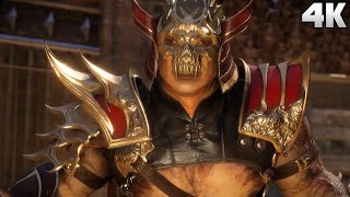 MK11  Shao Kahn VS Kotal Kahn  Fight for the Throne  Game Scene 4K  MORTAL KOMBAT 11 [upl. by Eduam]