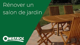 Comment rénover un salon de jardin en bois   Owatrol [upl. by Naeloj9]