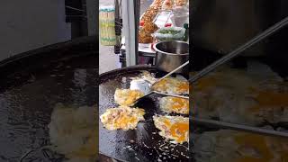 Stir fried oysters Thai street food ￼ [upl. by Ettesyl]