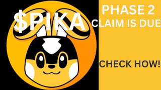 Pikamoon PIKA Phase 2 Claim Due [upl. by Pattison]