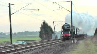 Tornado steam locomotive 60163 first main line passenger run quotPeppercorn Pioneerquot near Darlington [upl. by Herald]