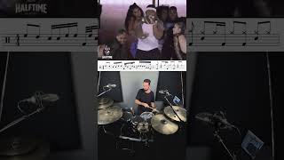 Super Bowl 2022  50 Cent🥁 drumlessons drumfill drumvideo 50cent superbowl [upl. by Eiraminot]