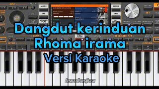 KARAOKE KERINDUAN VERSI DANGDUT BAND UDA FAJAR COVER ORG 24 VIP [upl. by Irtimd]