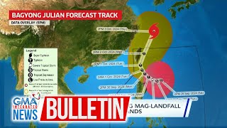 Bagyong Julian posibleng maglandfall sa Batanes o Sibuyan Islands  GMA Integrated News Bulletin [upl. by Annoirb]