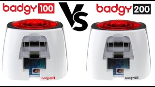 Badgy 100 Vs Badgy 200 Impresora de Credenciales de PVC Gafetes e Identificaciones B22U0000RS [upl. by Yseulte525]