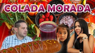 Lo siento Nos acabamos toda la COLADA MORADA ECUATORIANA COLADA MORADA Y LAS GUAGUAS DE PAN [upl. by Fransen]