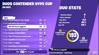 Fortnite duo contender hype cup clips\arena [upl. by Esilram174]