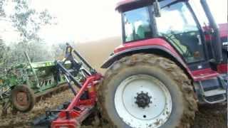 Fiatagri G190 amp Case ih maxxum MX170  Seminatrice combinata MaschioAmazone 3m Full HD [upl. by Sucramd308]