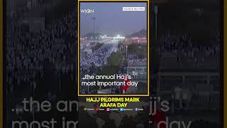 Sun rises over Arafat as Hajj pilgrims mark Arafa day  WION Shorts [upl. by Hermione432]