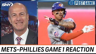 Gary Cohen and Mets Post Game crew react to New Yorks NLDS Game 1 win over Phillies  SNY [upl. by Fronniah]