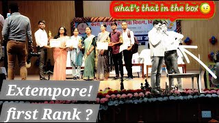 Extempore First rank  How to perform without prep 🧐 publicspeaking extempore ssb [upl. by Yaras]