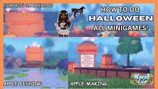 How To Do ALL Halloween Event MINIGAMES in Horse Life In Detail [upl. by Hackney]