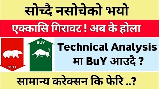 मात्र एक कारण  ठूलो गिरावट  Share Market In Nepal  Nepse Technical Analysis Today [upl. by Ahsikal]