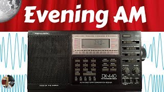 Realistic DX440 Shortwave Radio  Evening AM [upl. by Zusman]