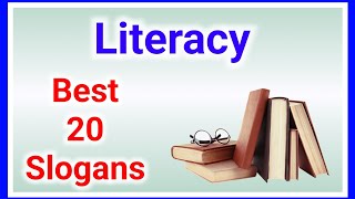 Literacy slogans in english International literacy day slogans literacy quotes [upl. by Dranik]