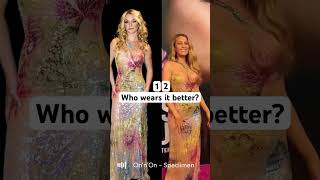 1 or 2 Who wears it better blakelively britneyspears versace celeb celebrity redcarpet [upl. by Bobbie]