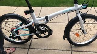 How I unfold amp fold up Btwin tilt 500 bike in less than a minute [upl. by Llerahc931]