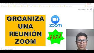 TUTORIAL COMO CREAR UNA REUNIÓN POR ZOOM [upl. by Lesser451]