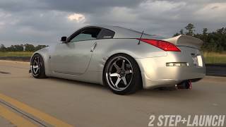 RAW Nissan 350z HR Exhaust  Tomei Expreme Ti Exhaust Start UpRevs2 Step Fly Bys [upl. by Hulbig]