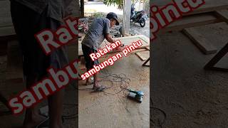 Flatten videoshort pintu tukangkayu woodworking [upl. by Arikat844]