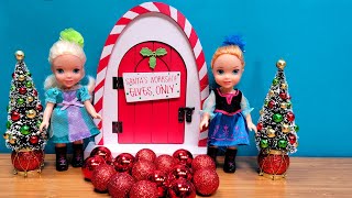 Christmas supplies  Elsa amp Anna toddlers are shopping  Barbie dolls [upl. by Athalia]