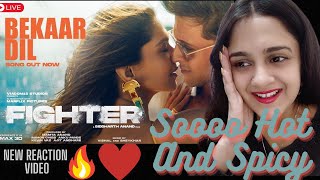 FIGHTER Bekaar Dil Song Hrithik Roshan  Deepika  Reaction video  React with Himanshi [upl. by Sparkie]