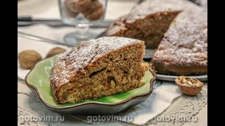 Заливной пирог с жареными бананами и грецкими орехами [upl. by Hakaber]