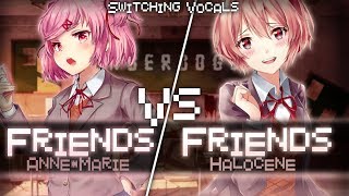 ◤Nightcore◢ ↬ FRIENDS Switching Vocals  HALOCENE COVER [upl. by Aicinat]