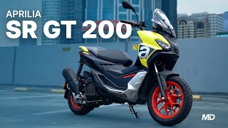 Aprilia SR GT 200 Sport Review  Beyond the Ride [upl. by Airt17]