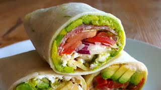 3 Healthy Tortilla Wrap Recipes  Easy No Cook Meals [upl. by Bosch857]