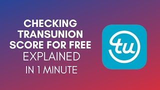 How To Check Transunion Credit Score For Free 2024 [upl. by Ingaborg]