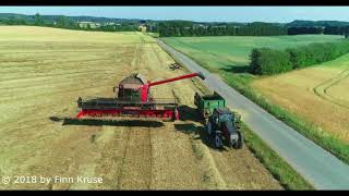 🎞 CASE IH 8010 mejetærsker høster frøgræs by finn kruse [upl. by Mel]