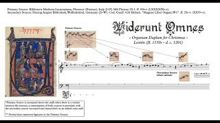 Leonin Organum Duplum quotViderunt Omnesquot comparative transcription [upl. by Eelamme156]