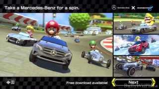 Mario Kart 8 New Free MercedesBenz DLC [upl. by Lorine533]