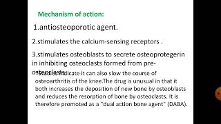 Strontium ranelate in the treatment of osteoarthritis [upl. by Hultgren]