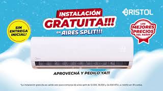 Bristol  Instalación Gratuíta en Splits  Split Midea 12000 BTU [upl. by Llenrrad]