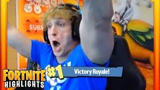 LOGAN PAUL FIRST WIN IN FORTNITE  Fortnite Daily Highlights 47  Best Win Moments  DayClip [upl. by Meneau]