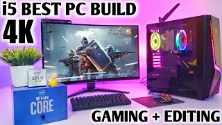 2021 Best Budget Gaming Streaming 4K Editing PC Build i5  10600k 120 FPS Gaming amp Depth Review [upl. by Kussell]