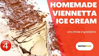 Homemade Viennetta ice cream only three ingredients [upl. by Nogas]