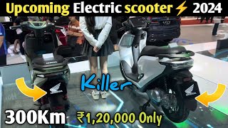 Killer look upcoming electric scooter 2024। top 3 upcoming electric scooter⚡electricscooter [upl. by Aicrag108]