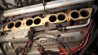 C4 Corvette ZR1 LT5 Plenum removal top end disassembly Part 1 of many of my Barn find restoration [upl. by Peta942]