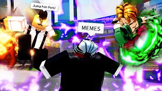 ROBLOX Heroes Battlegrounds Funny Moments Part 6 MEMES 🦸‍♂️ [upl. by Elyod]