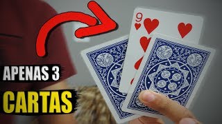 A INCRÍVEL MÁGICA DAS 3 CARTAS  MÁGICA REVELADA TUTORIAL [upl. by Zondra]