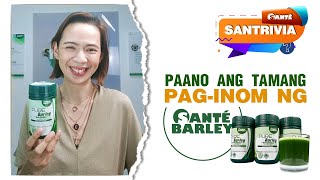 PAANO ANG TAMANG PAGINOM NG SANTE BARLEY  Sante Pure Barley Juice Canister FAQs in 37 Seconds [upl. by Ilse]