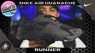 New Nikes Nike Air Huarache Runner Medium Ash unboxing and review [upl. by Atwahs]