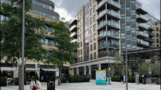 Ealing Broadway station to Dickens Yard [upl. by Yauqaj]