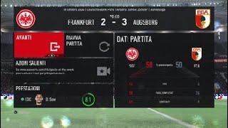 FIFA 22 Modalità Carriera 8 giornata della Bundesliga Entraicht Francoforte Ausburg [upl. by Amapuna]