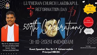 REFORMATION DAY SERVICE  31102024 LUTHERAN CHURCH Lakdikapool Hyderabad [upl. by Nester]