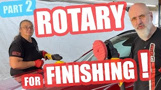 Using the Rotary Polisher amp Jeweling Pad to polish a Hyundai Kona Ceramic Coating Series 2 of 3 [upl. by Gruver]